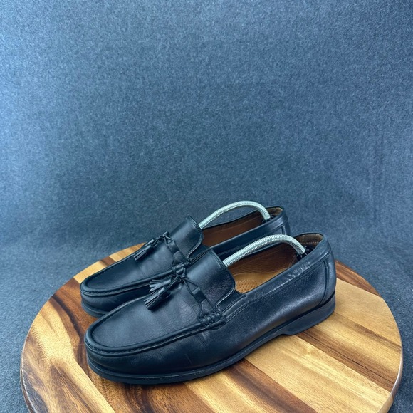 Allen Edmonds Milano Tassel Loafers Black Men\'s Shoes Size 12EE Made In Italy main image 10
